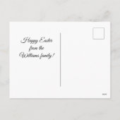 ヴィンテージのかわいい小遊児の卵賛美焼き器  シーズンポストカード (裏面)