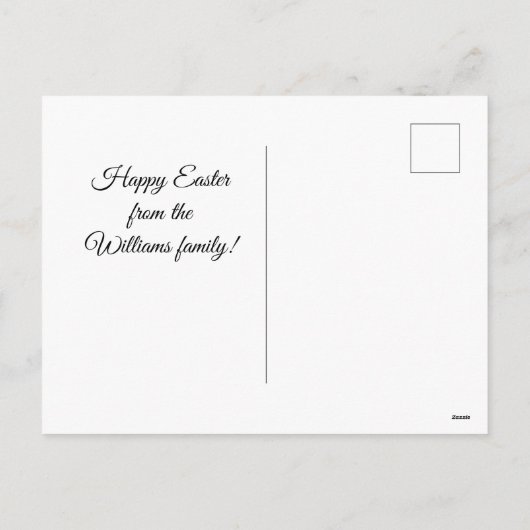 ヴィンテージのかわいい小遊児の卵賛美焼き器  シーズンポストカード (裏面)