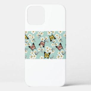 ヴィンテージのかわいい恋愛的な縫い目のない野生の花のパター iPhone 12ケース