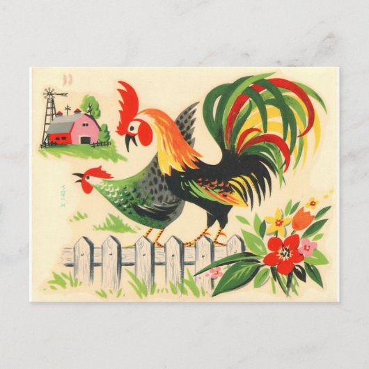 ヴィンテージのがき ポストカード (正面)