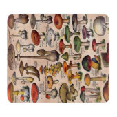 ヴィンテージのきのこガイドのまな板 カッティングボード (正面)