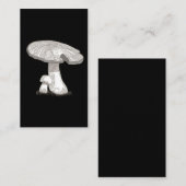 ヴィンテージのきのこ菌類の自然の芸術 名刺 (正面/裏面)