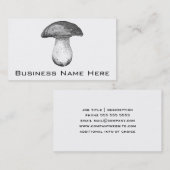ヴィンテージのきのこ 名刺 (正面/裏面)