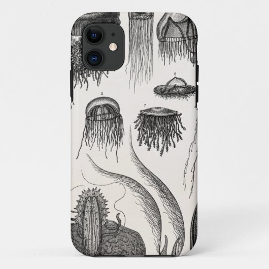 ヴィンテージのくらげ種のレトロのクラゲ Case-Mate iPhoneケース (裏面)