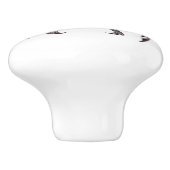 ヴィンテージのこうもりのイラストレーション セラミックノブ (側面)