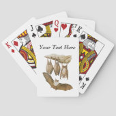 ヴィンテージのこうもりのイラストレーション、動物のスケッチ トランプ (裏面)