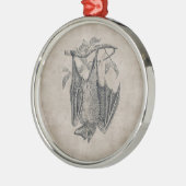 ヴィンテージのこうもりのオーナメント メタルオーナメント (左)