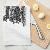 ヴィンテージのこうもりの19世紀のオオコウモリのこうもり キッチンタオル (四つ折り)