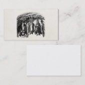 ヴィンテージのこうもりの19世紀のオオコウモリのこうもり 名刺 (正面/裏面)