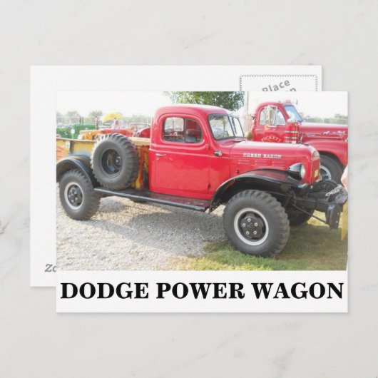 ヴィンテージのごまかしのトラック ポストカード (正面/裏面)