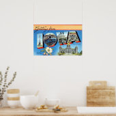 ヴィンテージのご挨拶アイオワ旅行 ポスター (キッチン)