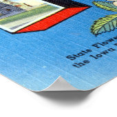 ヴィンテージのご挨拶アイオワ旅行 ポスター (角)