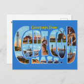 ヴィンテージのご挨拶ケープコッド旅行はがき ポストカード (正面/裏面)