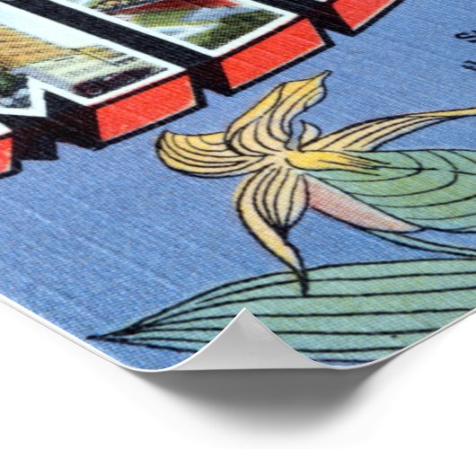 ヴィンテージのご挨拶ミネソタ旅行 ポスター (角)