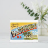 ヴィンテージのご挨拶ロードアイランド、プロビデンス ポストカード (スタンド正面)