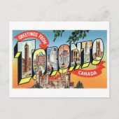 ヴィンテージのご挨拶(カナダ・トロント) ポストカード (正面)