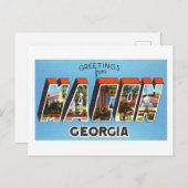 ヴィンテージのご挨拶(マコン,ジョージア) ポストカード (正面/裏面)