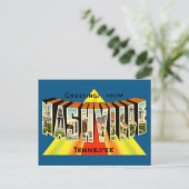 ヴィンテージのご挨拶Nashville旅行はがき ポストカード (スタンド正面)