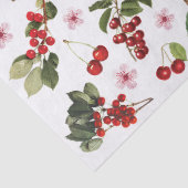ヴィンテージのさくらんぼの分離パターン 薄葉紙 (詳細)