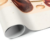 ヴィンテージのさくらんぼの変化の旧式なさくらんぼのフルーツ ラッピングペーパー (ロールコーナー)