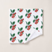 ヴィンテージのさくらんぼのBathタオルセット バスタオルセット (ウォッシュタオル)