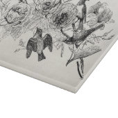 ヴィンテージのすずめの鳥のパーソナライズなすずめの鳥 カッティングボード (角)