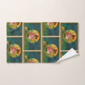 ヴィンテージのすてきなハロウィンの魔法使い バスタオルセット (ハンドタオル)