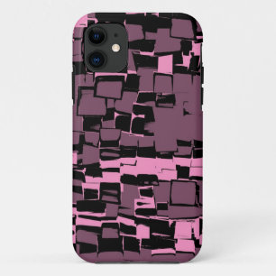 ヴィンテージのすみれ色のモザイクグラフィック・デザイン iPhone 11 ケース