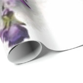 ヴィンテージのすみれ色の花束のブライダルシャワー ラッピングペーパー (ロールコーナー)