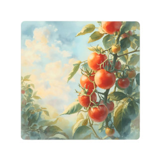 ヴィンテージのつる植物 メタルプリント