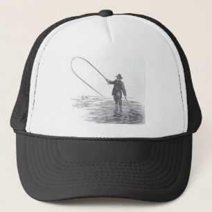 ヴィンテージのはえの魚釣りの芸術の野球帽 キャップ