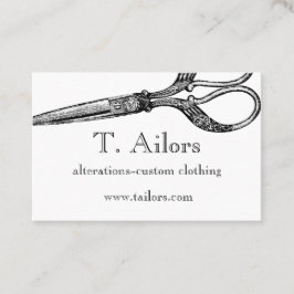 ヴィンテージのはさみのテーマの名刺 名刺