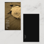 ヴィンテージのばら色のセピア色のビジネスまたはプロフィールカード 名刺 (正面/裏面)