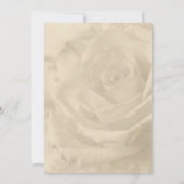 ヴィンテージのばら色の結婚式招待状 招待状 (裏面)