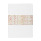 ヴィンテージのばら色の腹バンド 招待状ベリーバンド (裏面例)