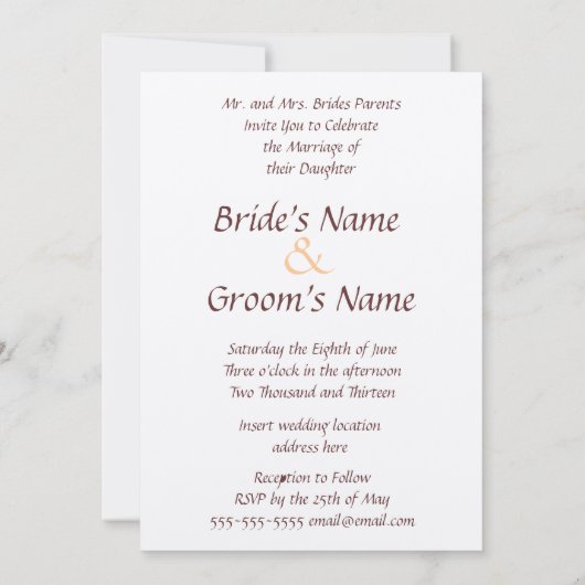 ヴィンテージのばら色の花束の結婚式招待状 招待状 (裏面)