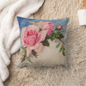 ヴィンテージのばら色の装飾用クッション クッション (ブランケット)