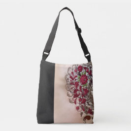 ヴィンテージのばら色の遺体袋(媒体) クロスボディバッグ