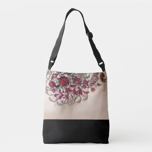 ヴィンテージのばら色のCrossbodyのバッグ(媒体) クロスボディバッグ (裏面)