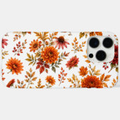 ヴィンテージのひまわり入りオータムフラワーパターン Case-Mate iPhoneケース (裏面 (横))