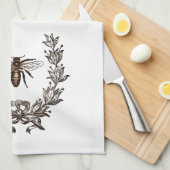 ヴィンテージのぶんぶん言う音 キッチンタオル (四つ折り)