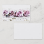 ヴィンテージのぼろぼろのシックなバラの名刺 名刺 (正面/裏面)