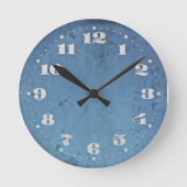 ヴィンテージのぼろぼろのシックな時計 ラウンド壁時計 (正面)