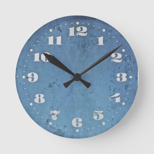 ヴィンテージのぼろぼろのシックな時計 ラウンド壁時計 (正面)