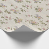 ヴィンテージのぼろぼろのシックな花のスタイル196包むPape ラッピングペーパー (角)