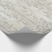 ヴィンテージのぼろぼろのシックな花のスタイル45の包装紙 ラッピングペーパー (角)