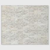 ヴィンテージのぼろぼろのシックな花のスタイル45の包装紙 ラッピングペーパー (フラット)