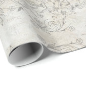 ヴィンテージのぼろぼろのシックな花のスタイル45の包装紙 ラッピングペーパー (ロールコーナー)