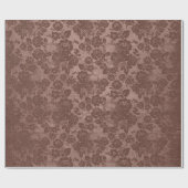 ヴィンテージのぼろぼろのビクトリアンなゴシック様式レトロのバラのスカル ラッピングペーパー (フラット)