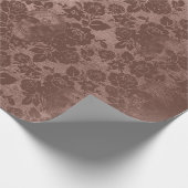 ヴィンテージのぼろぼろのビクトリアンなゴシック様式レトロのバラのスカル ラッピングペーパー (角)